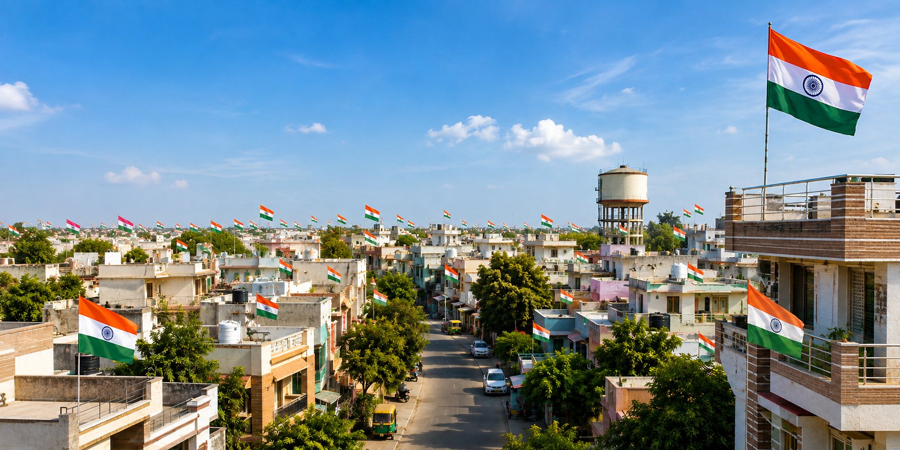 Har Ghar Tiranga City panorama